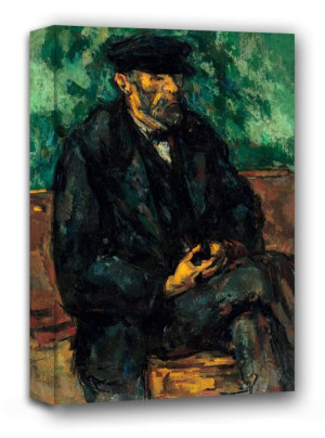 The Gardener Vallier, Paul Cézanne - obraz na płótnie 50x70 cm