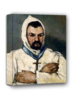 Antoine Dominique Sauveur Aubert as Monk, Paul Cézanne - obraz na płótnie 5