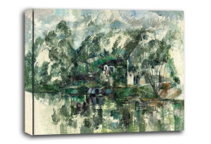 At the Water_s Edge, Paul Cézanne - obraz na płótnie 60x40 cm