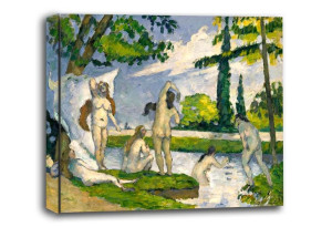 Bathers, Paul Cézanne - obraz na płótnie 80x60 cm