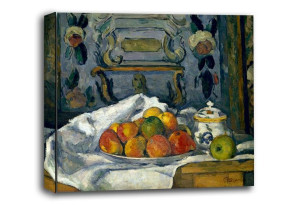 Dish of Apples, Paul Cézanne - obraz na płótnie 80x60 cm