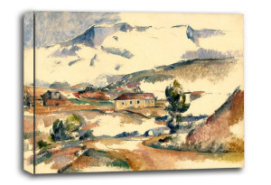 Montagne Sainte-Victoire, from near Gardanne, Paul Cézanne - obraz na płótn