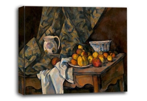 Still Life with Apples and Peaches, Paul Cézanne - obraz na płótnie 70x50 c