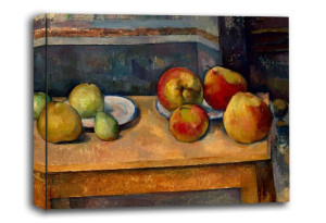 Still Life with Apples and Pears, Paul Cézanne - obraz na płótnie 50x40 cm