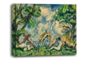 The Battle of Love, Paul Cézanne - obraz na płótnie 90x60 cm