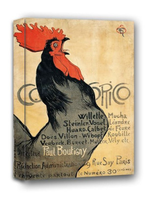 Cocorico, Théophile Alexandre Steinle - obraz na płótnie 60x90 cm