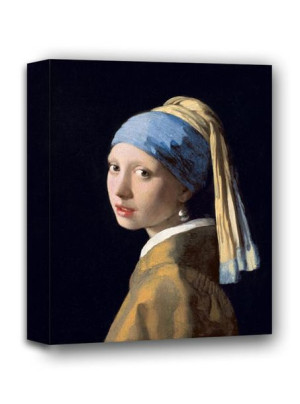 Dziewczyna z perłą, Jan Vermeer - obraz na płótnie 70x100 cm