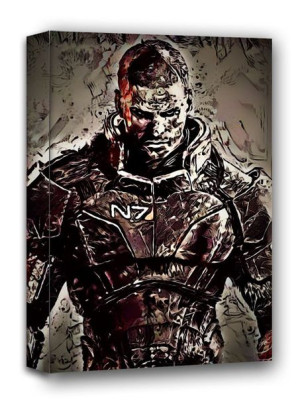 Legends of Bedlam, Shepard, Mass Effect - obraz na płótnie 40x50 cm