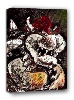 Legends of Bedlam, Bowser, Mario - obraz na płótnie 90x120 cm