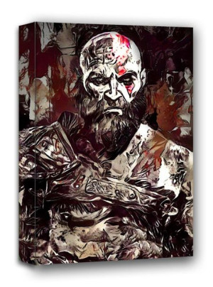 Legends of Bedlam, Kratos, God of War - obraz na płótnie 70x100 cm