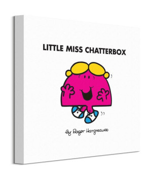 Little Miss Chatterbox - obraz na płótnie 40x40 cm