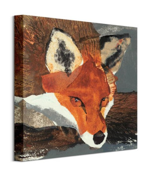 Fox - obraz na płótnie 40x40 cm