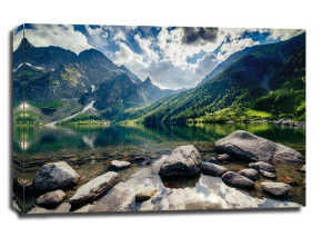 Tatry, morskie oko - obraz na płótnie 70x50 cm