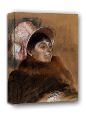 Madame Dietz Monnin, Edgar Degas - obraz na płótnie 60x90 cm