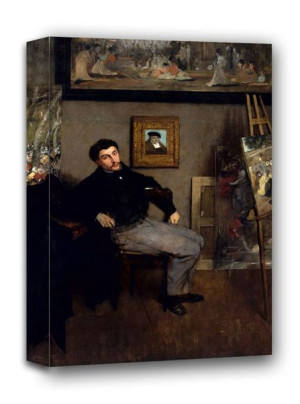 James Jacques Joseph Tissot, Edgar Degas - obraz na płótnie 60x90 cm