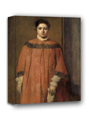 Girl in Red, Edgar Degas - obraz na płótnie 50x70 cm