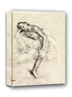 Dancer at Rest, Edgar Degas - obraz na płótnie 50x70 cm