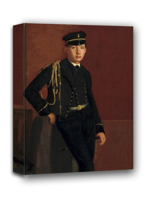 Achille De Gas in the Uniform of a Cadet, Edgar Degas - obraz na płótnie 30