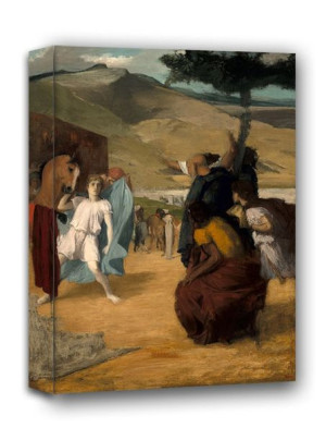 Alexander and Bucephalus, Edgar Degas - obraz na płótnie 30x40 cm