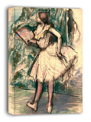 Dancer with a Fan , Edgar Degas - obraz na płótnie 60x90 cm