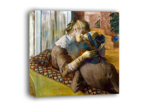 At the Milliners,1881, Edgar Degas - obraz na płótnie 60x60 cm