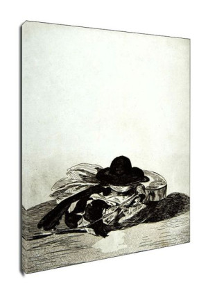 Hat and Guitar, Edouard Manet - obraz na płótnie 50x70 cm