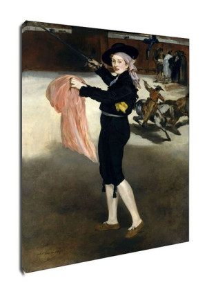 Mademoiselle V.., Edouard Manet - obraz na płótnie 50x70 cm