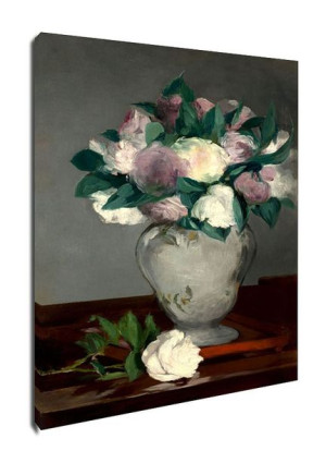 Peonies, Edouard Manet - obraz na płótnie 60x90 cm