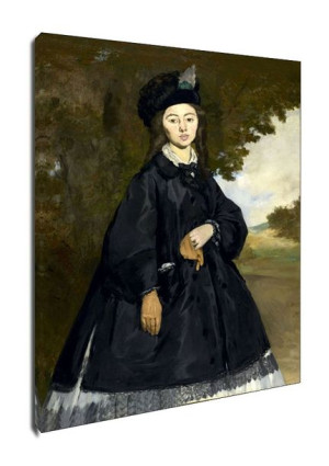 Portrait of Madame Brunet, Edouard Manet - obraz na płótnie 40x50 cm