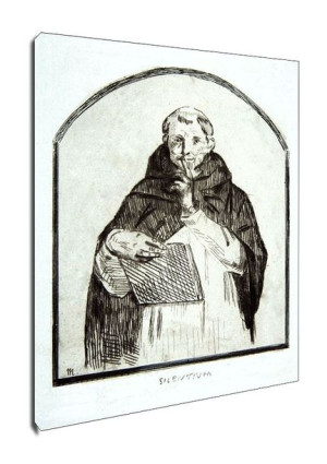 Silentium, Edouard Manet - obraz na płótnie 60x80 cm