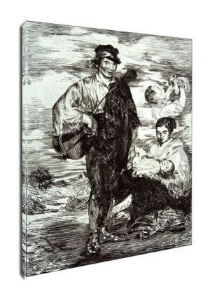 The Gypsies (Les Gitanos), Edouard Manet - obraz na płótnie 30x40 cm