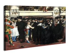 Masked Ball at the Opera, Edouard Manet - obraz na płótnie 50x40 cm