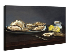 Oysters, Edouard Manet - obraz na płótnie 30x20 cm