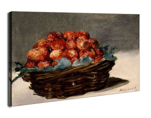 Strawberries, Edouard Manet - obraz na płótnie 70x50 cm