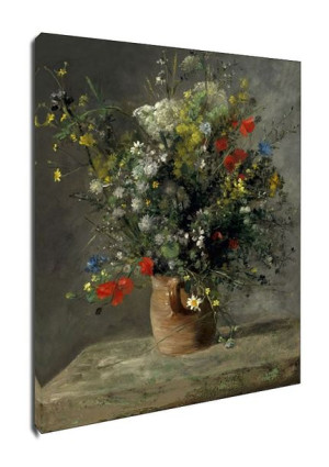 Flowers in a Vase, Auguste Renoir - obraz na płótnie 60x90 cm