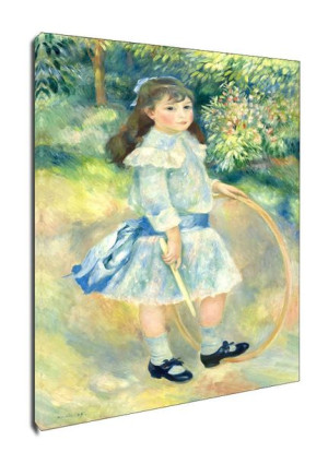 Girl with a Hoop, Auguste Renoir - obraz na płótnie 60x80 cm