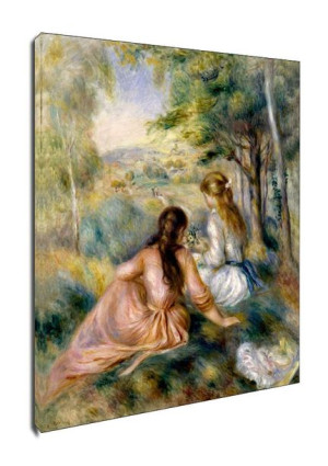 In the Meadow, Auguste Renoir - obraz na płótnie 20x30 cm