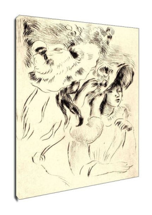 The Hat Pin, Auguste Renoir - obraz na płótnie 40x60 cm