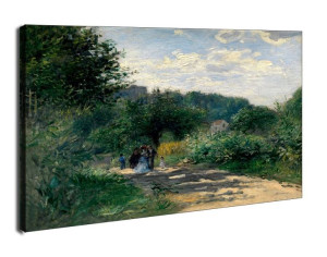 A Road in Louveciennes, Auguste Renoir - obraz na płótnie 100x70 cm