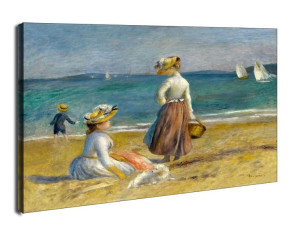 Figures on the Beach, Auguste Renoir - obraz na płótnie 100x70 cm