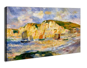 Sea and Cliffs, Auguste Renoir - obraz na płótnie 30x20 cm