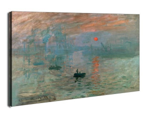 Impresja Wschód Słońca, Claude Monet - obraz na płótnie 100x70 cm
