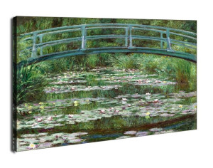 Japoński mostek w Giverny, Claude Monet - obraz na płótnie 90x60 cm