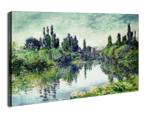 Morning on the seine near vetheuil, Claude Monet - obraz na płótnie 40x30 c