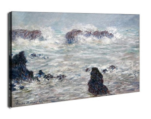 Temp te c tes de belle le claude, Claude Monet - obraz na płótnie 70x50 cm