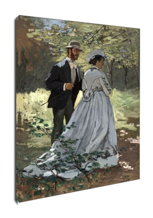 Bazille and Camille (Study for Déjeuner sur l’Herbe), Claude Monet - obraz