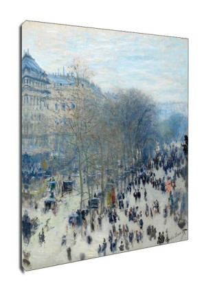Boulevard des capucines, Claude Monet - obraz na płótnie 60x90 cm
