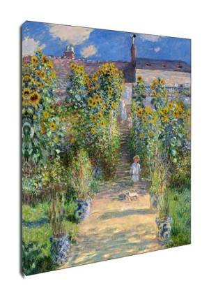 The Artist’s Garden at Vétheuil, Claude Monet - obraz na płótnie 60x80 cm