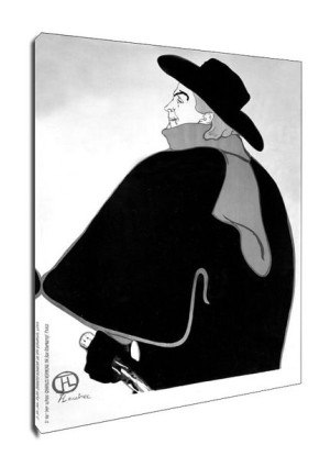 Aristide Bruant, dans son cabaret, Henri de Toulouse-Lautrec - obraz na płó