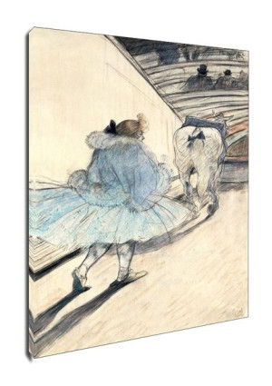 Au cirque Entrèe en piste, Henri de Toulouse-Lautrec - obraz na płótnie 30x